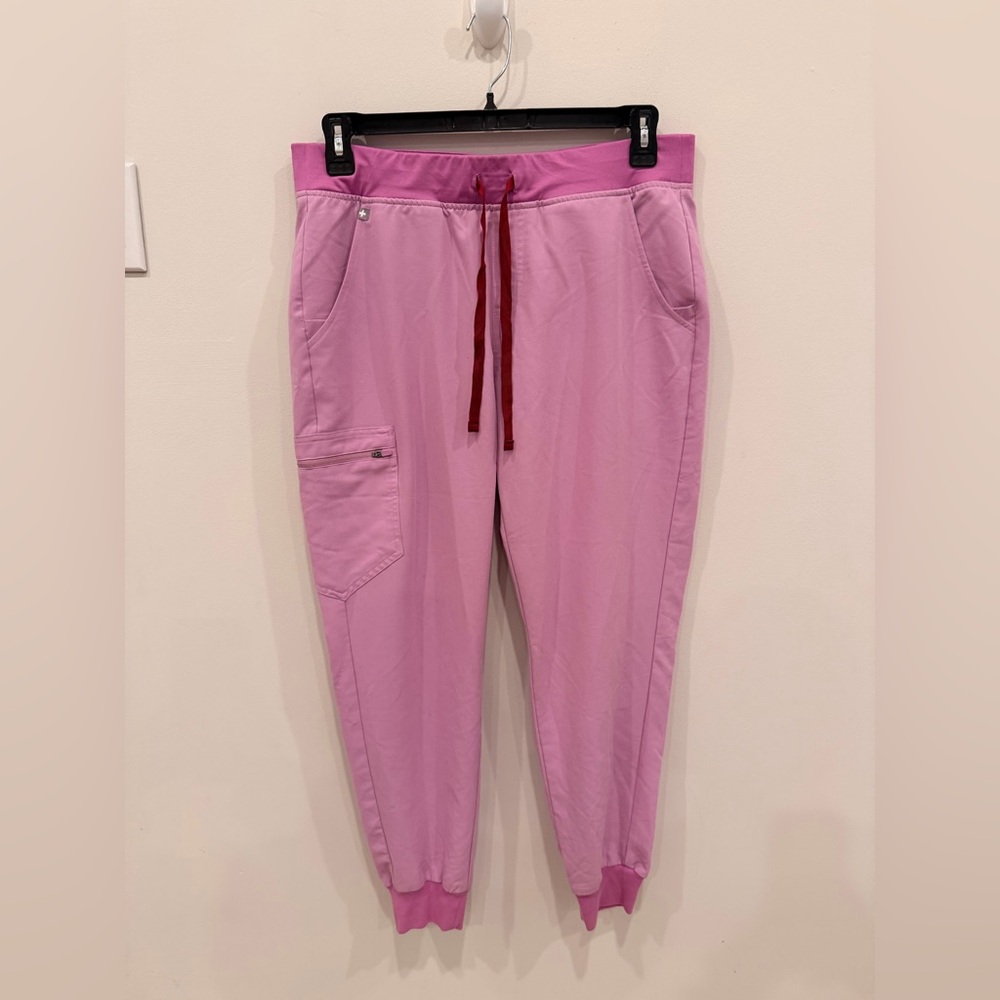 FIGS Women Mauve Zamora Jogger Scrub Pants Pink Size Large Technical Collection